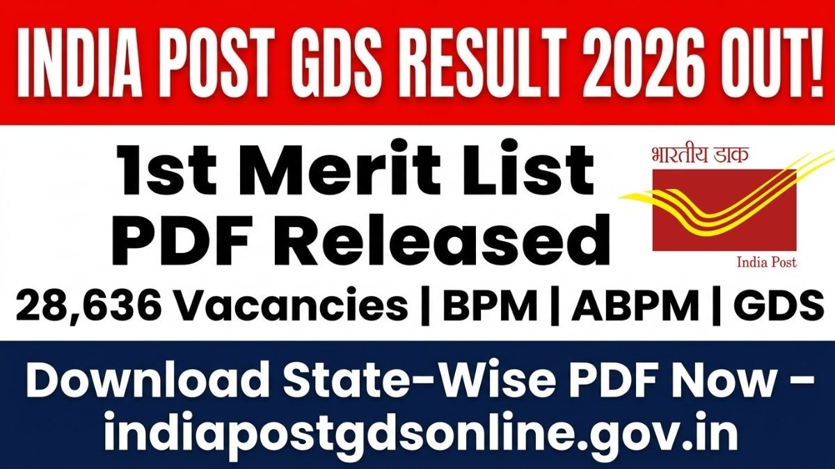 India Post GDS Result 2026