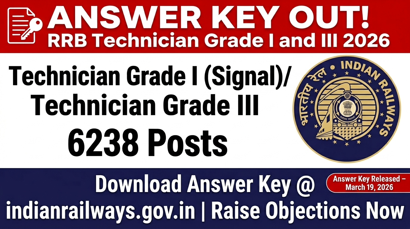 RRB Technician Answer Key
