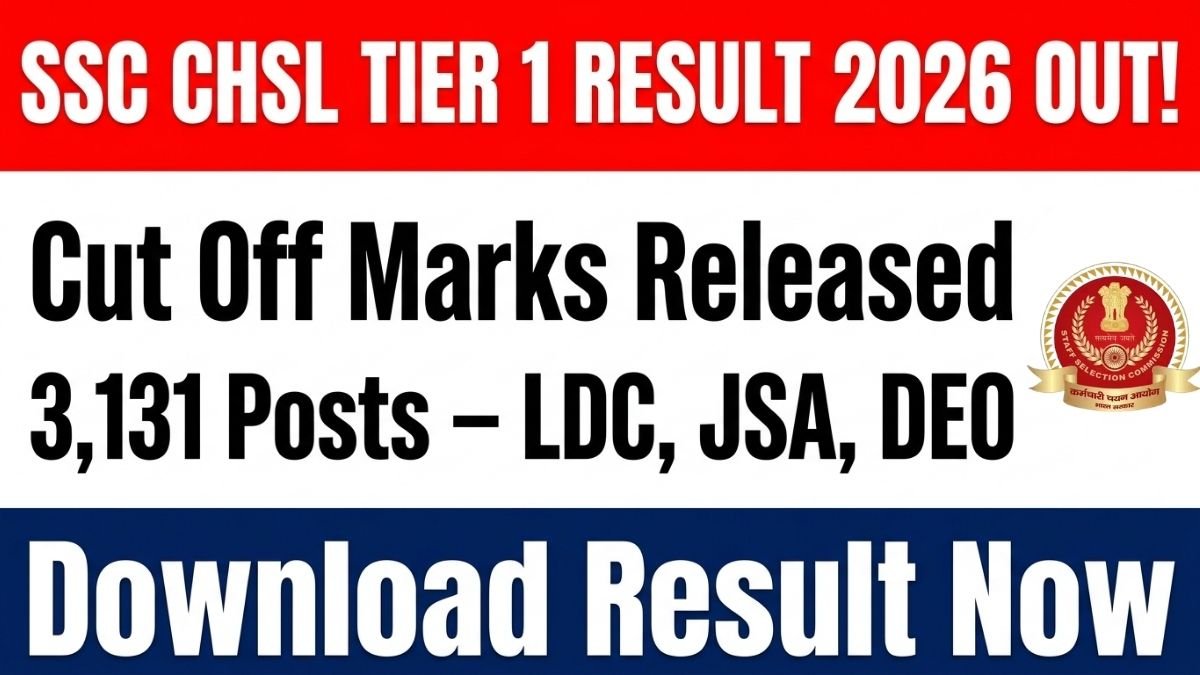 SSC CHSL Tier 1 Result 2026