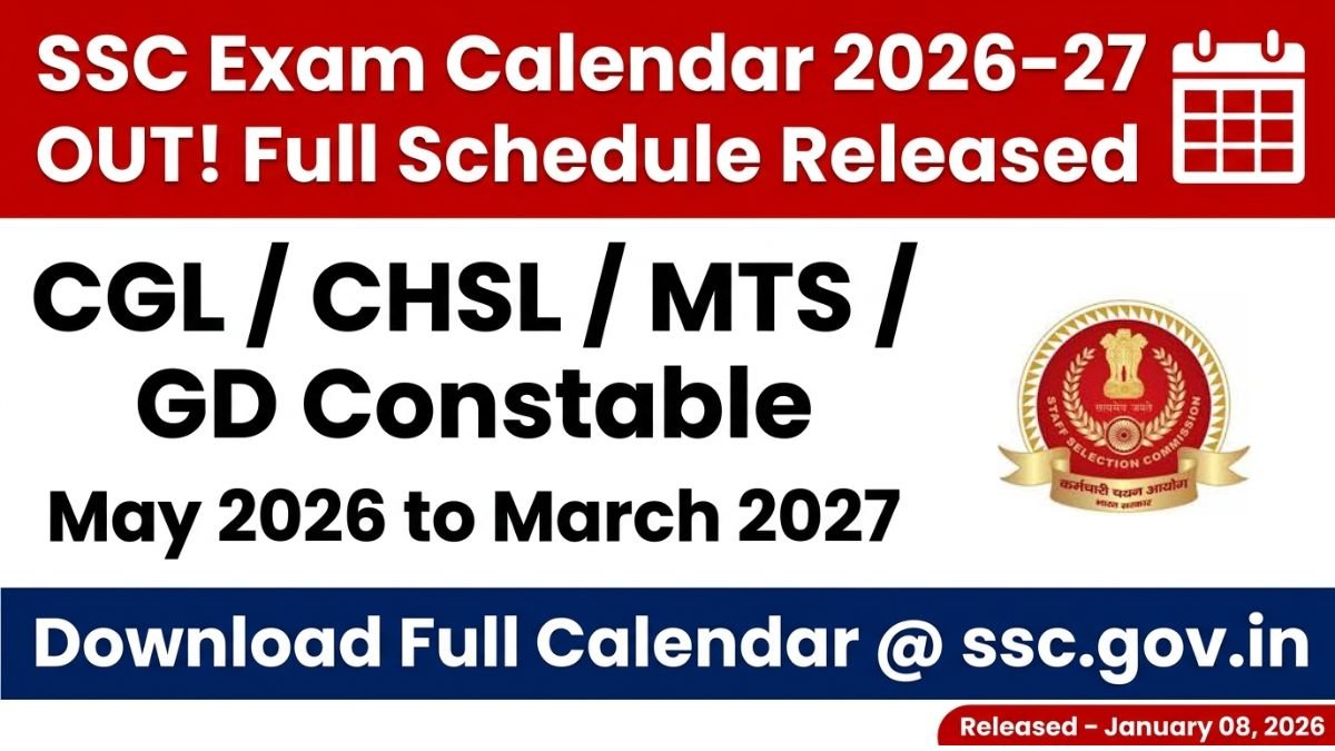 SSC Exam Calendar