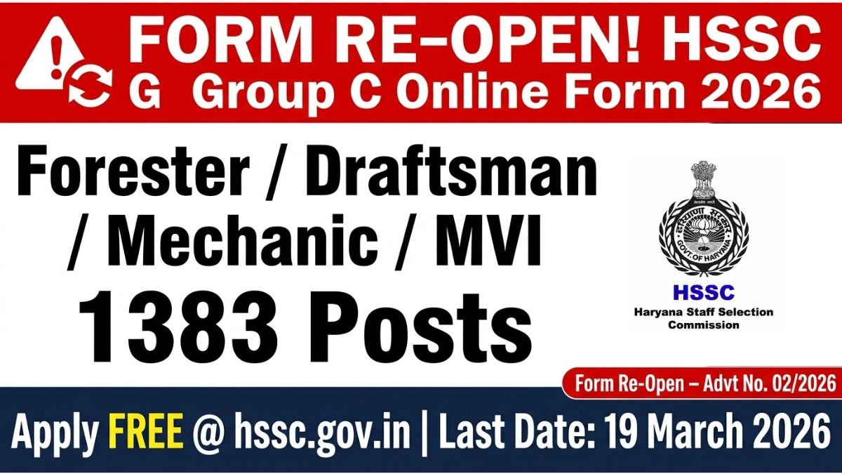 HSSC Group C Online Form 2026