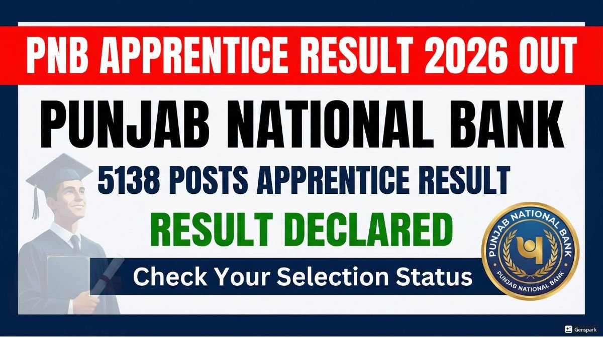 PNB Apprentice Recruitment 2026 Result Out for 5138 Posts – Check Your Result Now