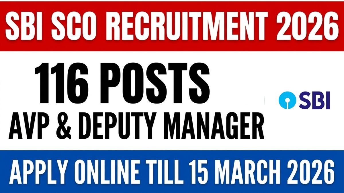 SBI SCO Recruitment 2026 notification