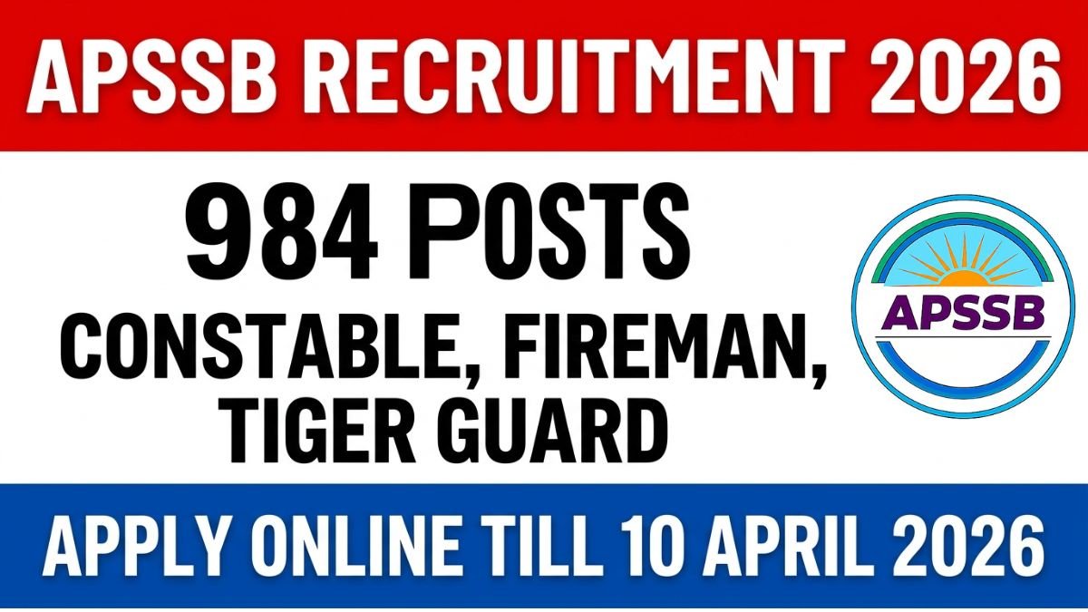 APSSB Recruitment 2026