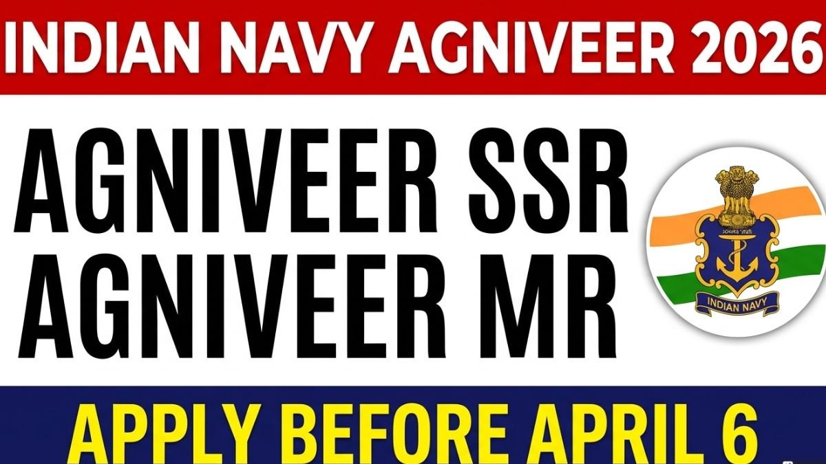 Apply for Indian Navy Agniveer SSR/MR 01/2027 & 02/2027 Batch. Check eligibility, age limit, salary, exam date, physical test requirements and how to apply here.