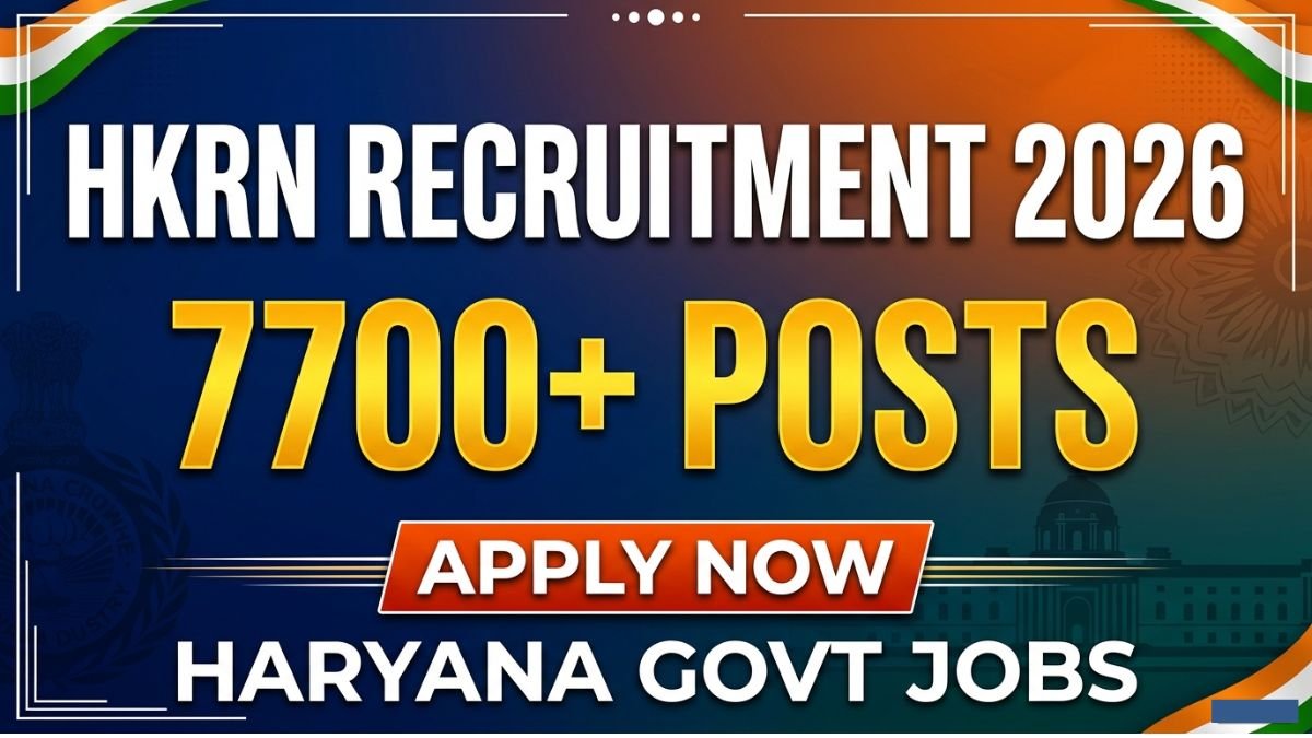 HKRN Recruitment 2026: Haryana Kaushal Rozgar Nigam invites applications for 7700+ posts. Check eligibility, salary, last date, and apply online at hkrnl.itiharyana.gov.in.