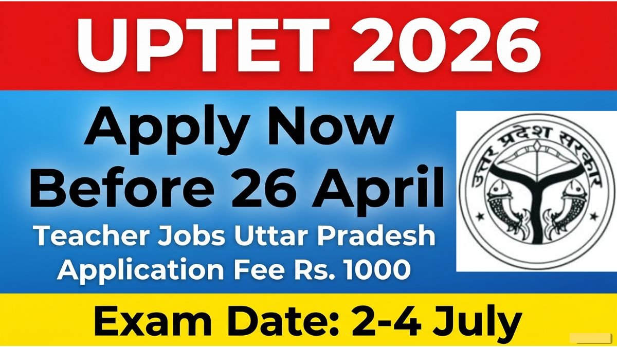 Apply for UPTET Online Form 2026. Check application dates, exam schedule, fees, eligibility criteria, age limit and selection process for Uttar Pradesh Teacher Eligibility Test.