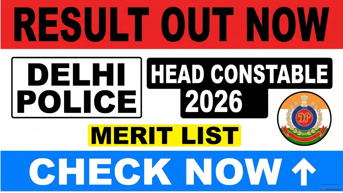 Delhi Police Head Constable Result 2026 now available. Check merit list, cutoff marks, qualifying candidates, and next selection stages. Download result PDF online.