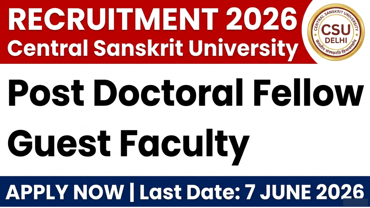 Delhi Central Sanskrit University Recruitment 2026: Apply Now for 15 Contractual Posts