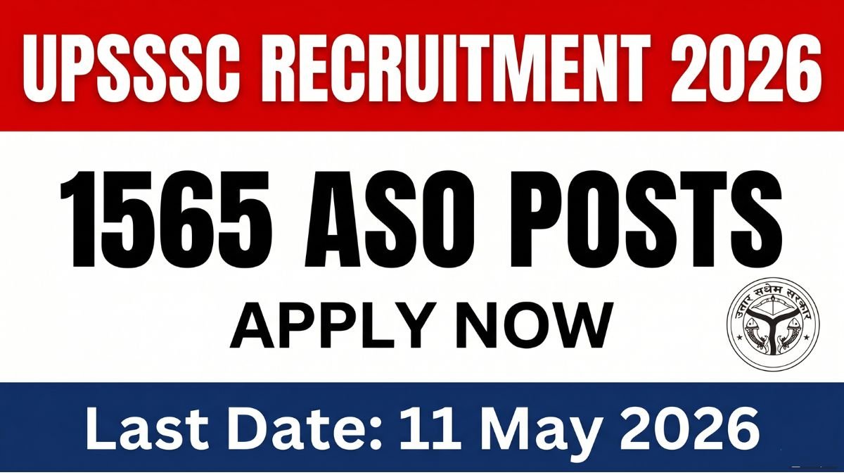 UPSSSC ASO Recruitment 2026: Apply online for 1565 Assistant Statistical Officer positions. Check eligibility, dates, salary, selection process, and requirements.