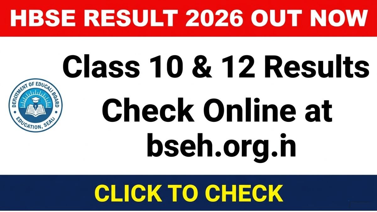 Check your Haryana HBSE 10th and 12th Class Result 2026 online at bseh.org.in. Know result date, how to check, and important details for Class 10 and 12 students.