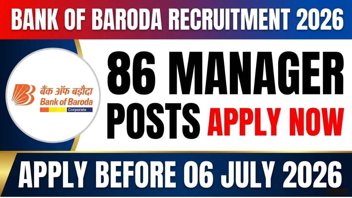 Bank of Baroda Manager Recruitment 2026: Apply for 86 Manager, Senior Manager & Chief Manager posts. Check age, qualifications, salary, dates and application process.