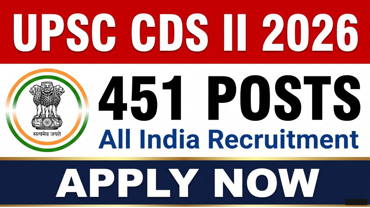 Apply for UPSC CDS II Recruitment 2026 for 451 defence officer posts. Check eligibility, salary, exam date, and application process on upsc.gov.in