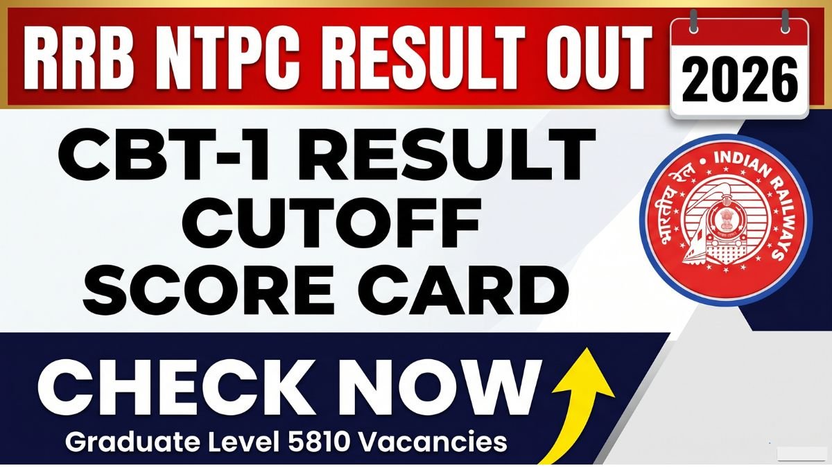 RRB NTPC Graduate Level CBT-1 Result Out. Check zone-wise merit list, cutoff marks, score card, and qualification details on official portal at rrbapply.gov.in