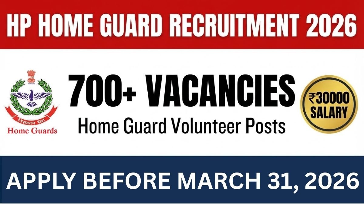 HP Home Guard Recruitment 2026 - Apply for 700+ vacancies. Check age limit, salary, eligibility, selection process, and apply online before March 31, 2026.